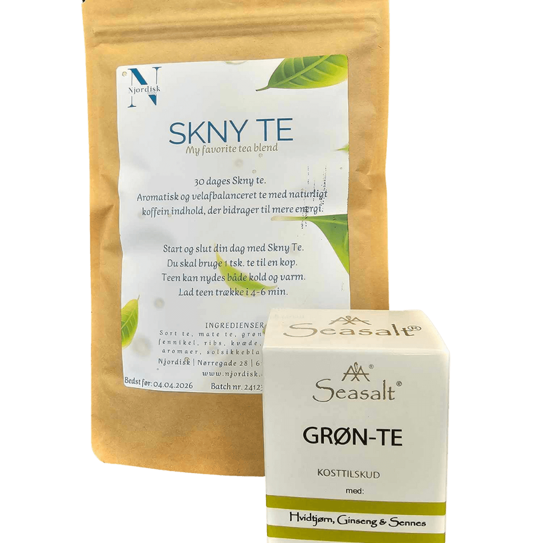 Vegansk grønne te, Skny te og Seasalt fra Njordisk