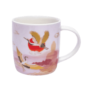 Bone China tekrus “Moment of Zen” med låg og stål infuser.